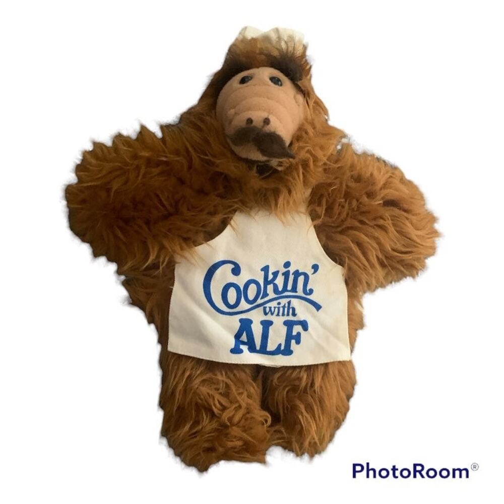 Alf cookin with alf vintage 1988 hand puppet plush